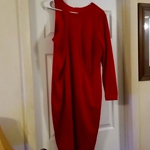 Monif C One Sleeve Dress